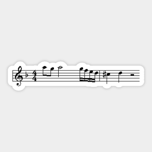 8-bit piece of music Sticker